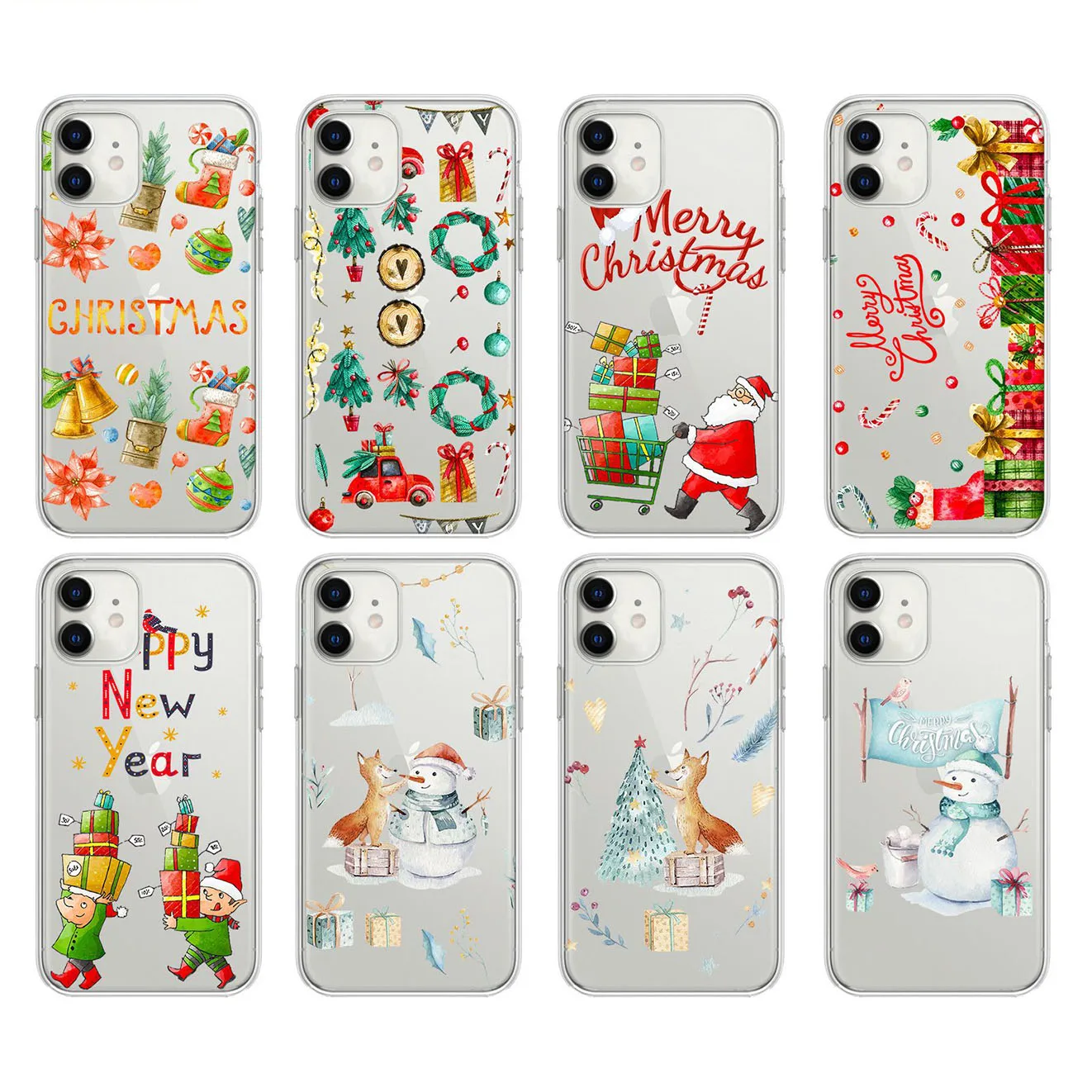 

Phone Case 12 Christmas 2020 New Print Shell Wholesale Custom Mobile Phone Case For Phone 12pro 6 7 8 6p 7p 8p Max Cases, Custom any color