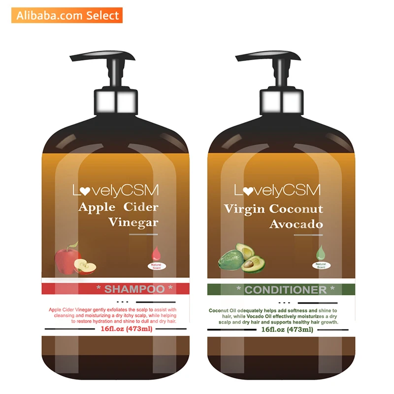 

Natural fruit haircare set herbal shampoo and conditioner private label