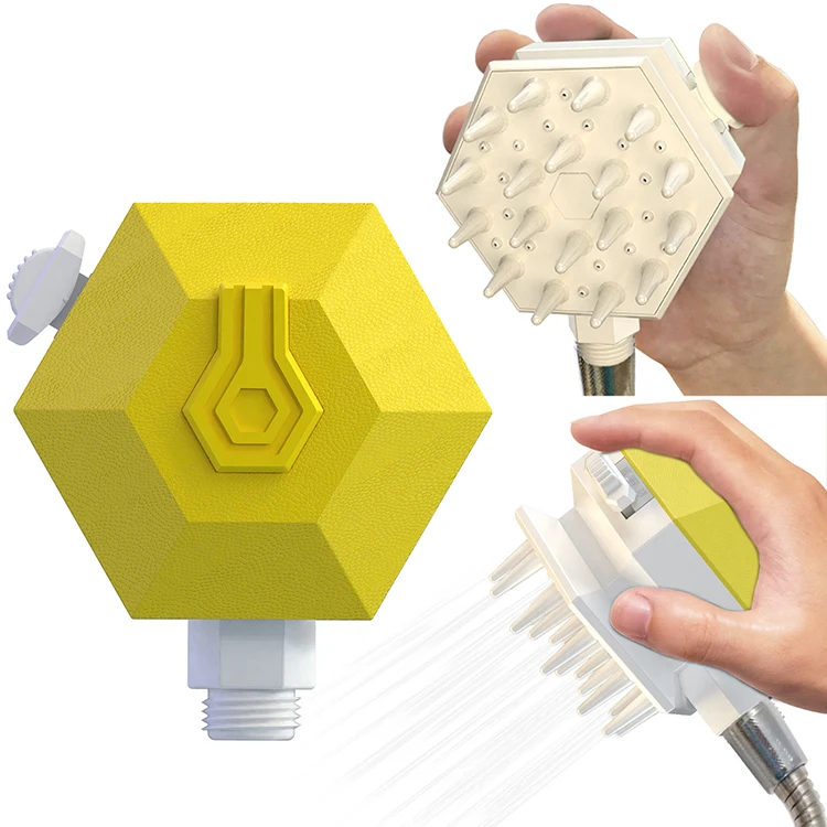 

Hot Sale Wholesale Dog Grooming Bath Tool Pet Shower Sprayer, Yellow/green/blue/pink