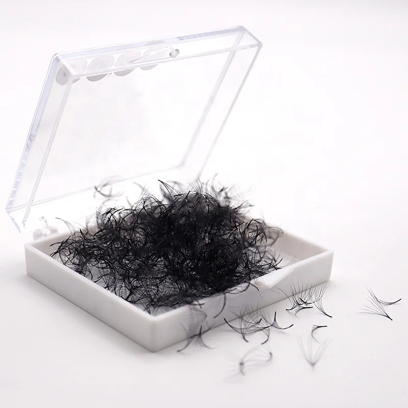 

New Style professional Various Curl And Length bulk volume premade loose volume fans 500 and 1000 fans, Natural black