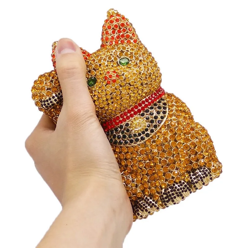 3D Cat Animal Clutch Bags