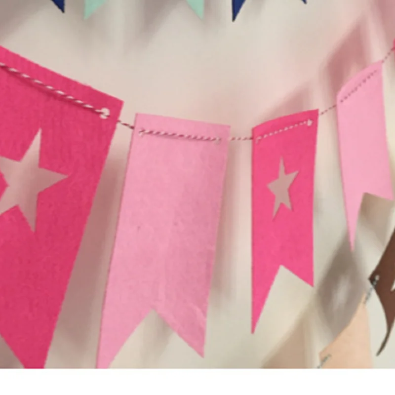 we can print logo on it bunting flag string