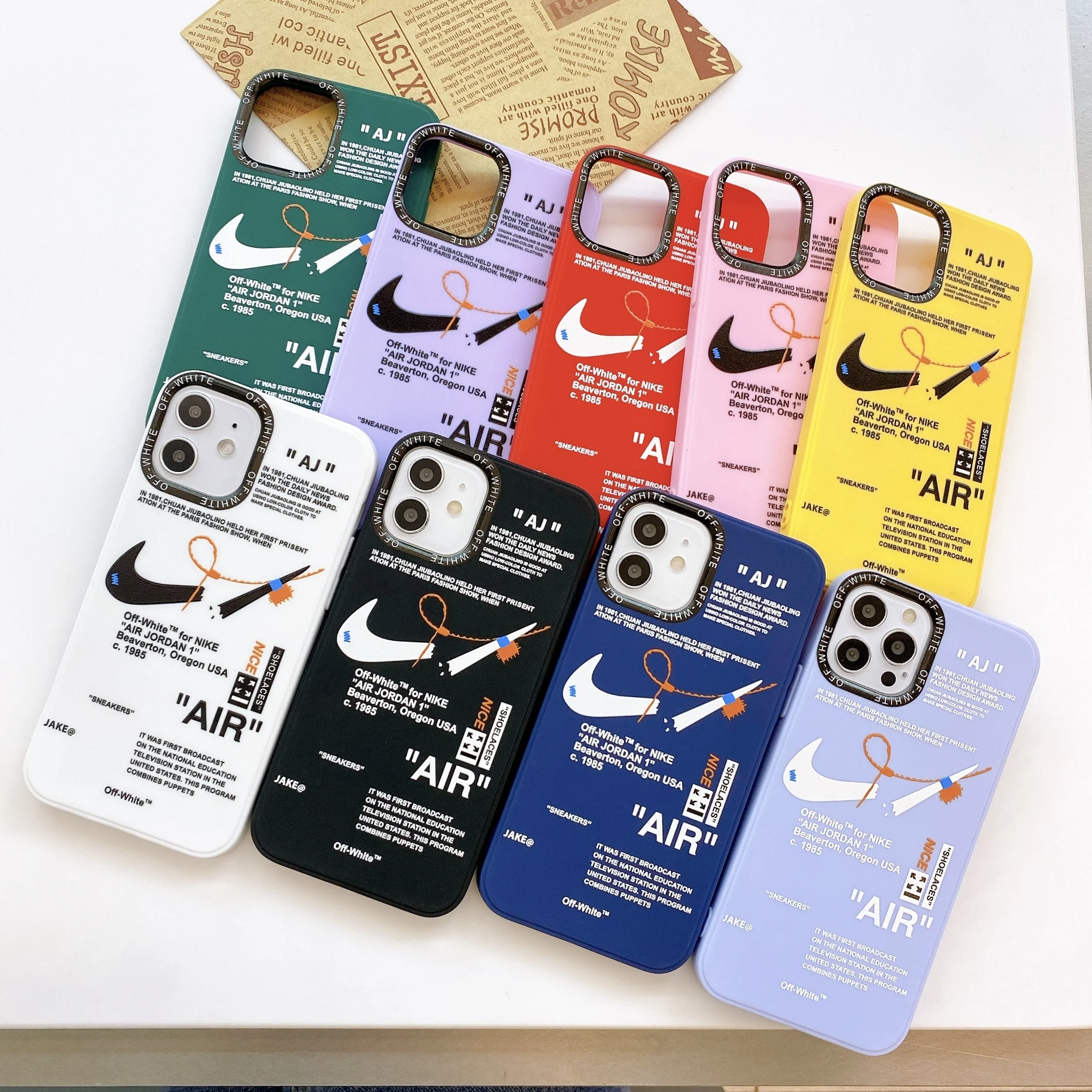 

2021 Fashion Sports Niike AIR Jordan Brand Street Tide Soft Tpu mobile Phone Case for iPhone 12 11 PRO MAX Cellphone Phone Case, Multi