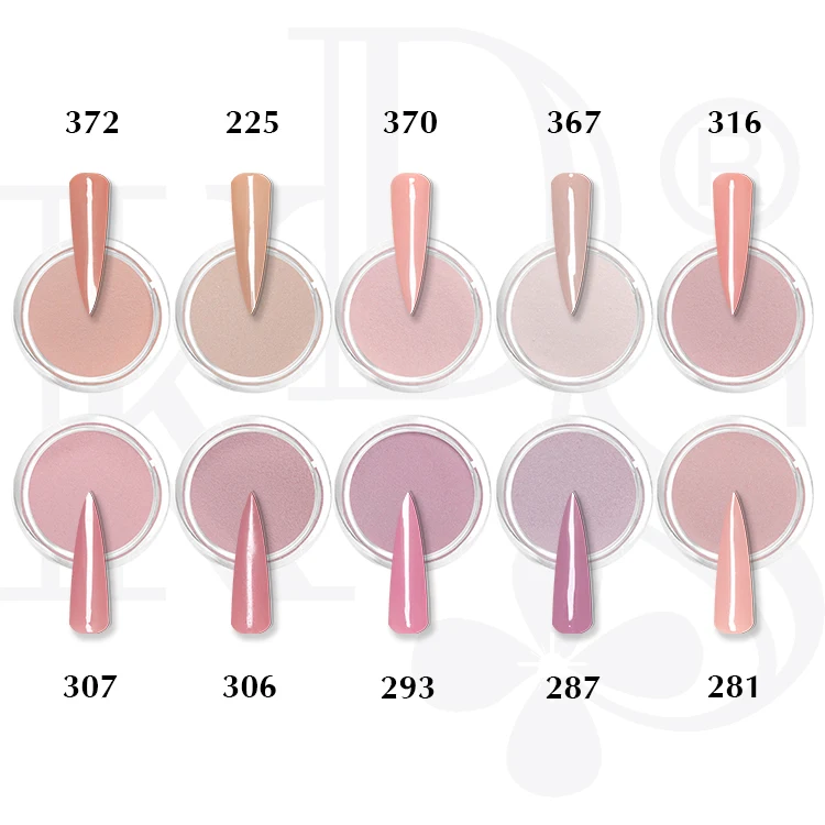 kds factory bulk sale pink white transparent nude pink color acrylic powder for salon