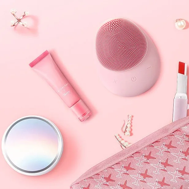 

Soft face cleansing brush mini electric facial cleansing brush soft silicone