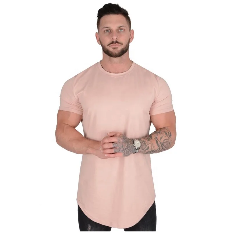 

Custom Men's T-Shirt Short Sleeve Muscle Polyester Solid Blank O Neck Men Sport Compression Workout Gym Fitness T Shirts For Men