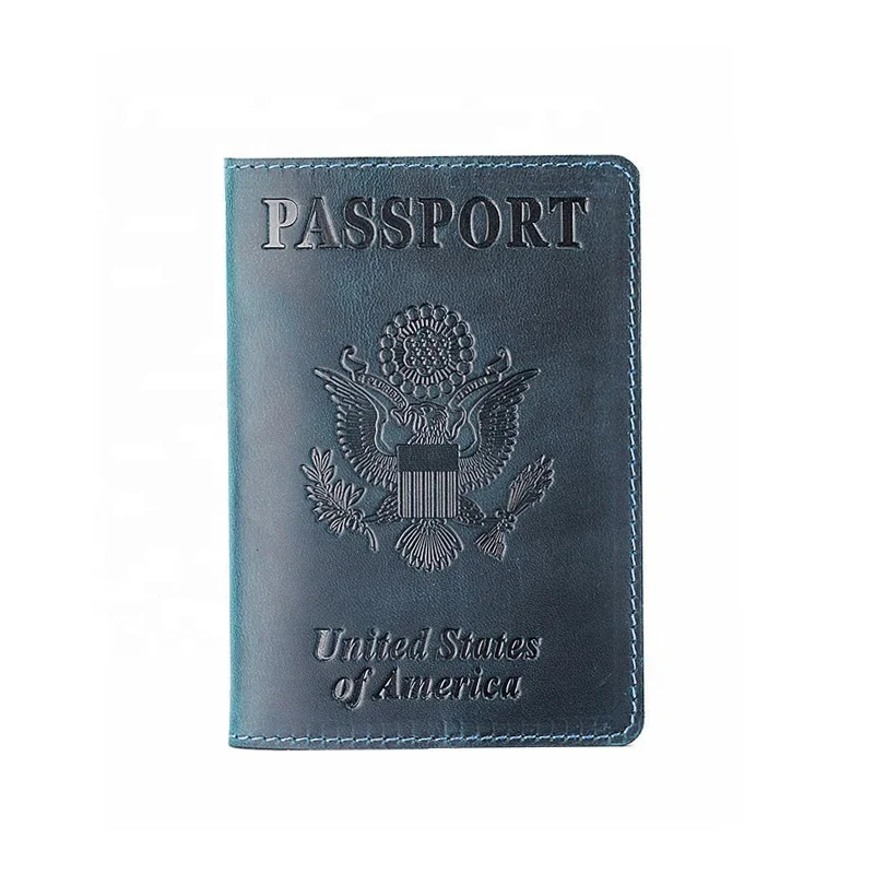 

Travel Business Passport Holder Waterproof Genuine Leather Passport Holster Cover