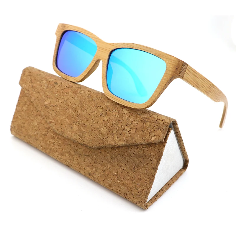 

fashion logo square men women sun glasses high quality bamboo superior sunglasses