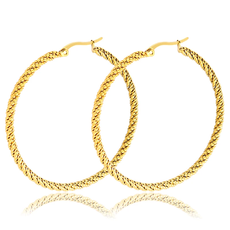 

korean 14k gold plated hoop earrings woven stud earrings elegant bridal for women earring label making kit titanium steel, Colorful