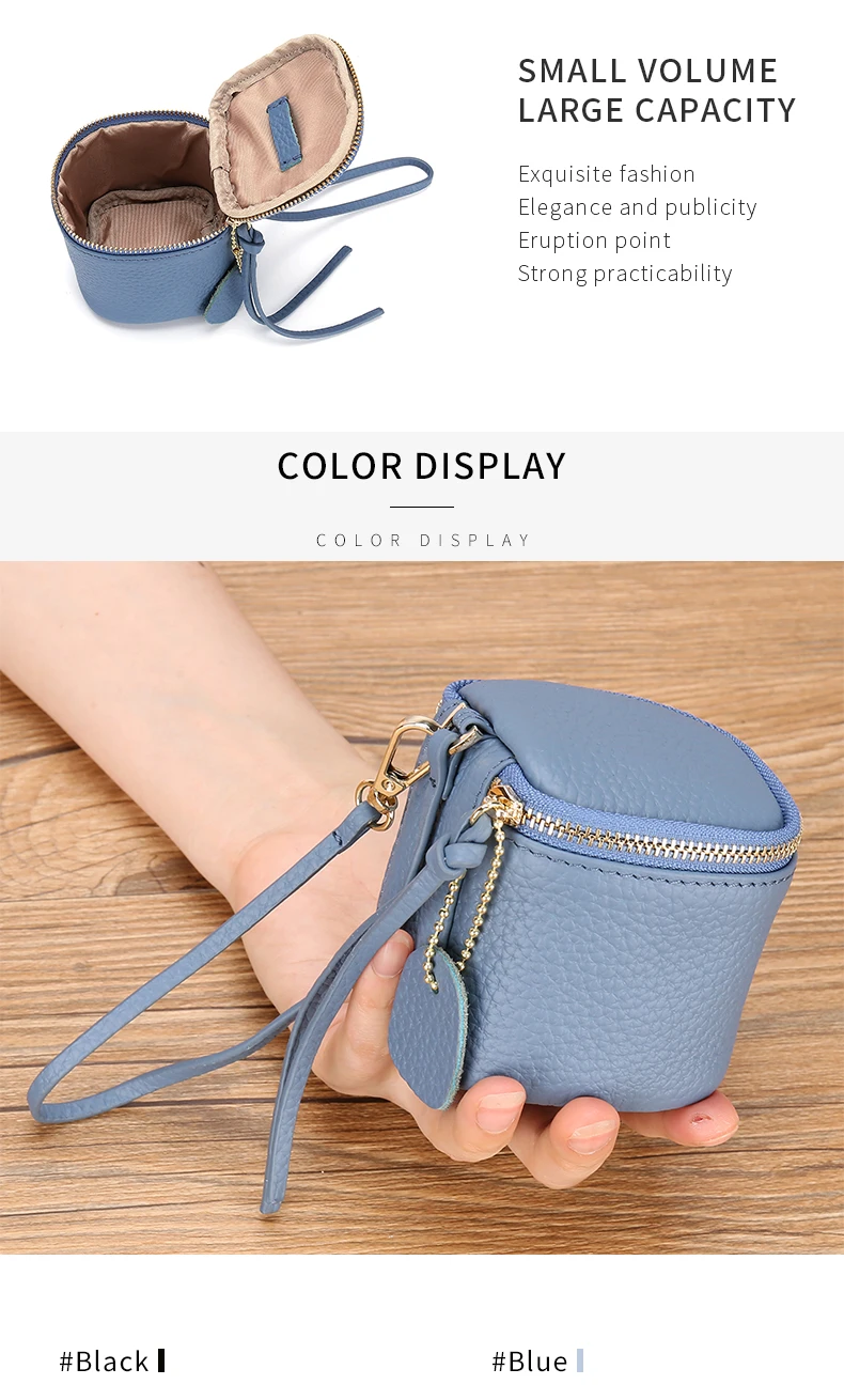 small leather cosmetic bolsa