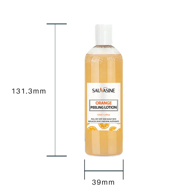 

SAUVASINE 100ml feet hydrating nourishing softening brightening body peeling lotion skin improving orange peeling body lotion