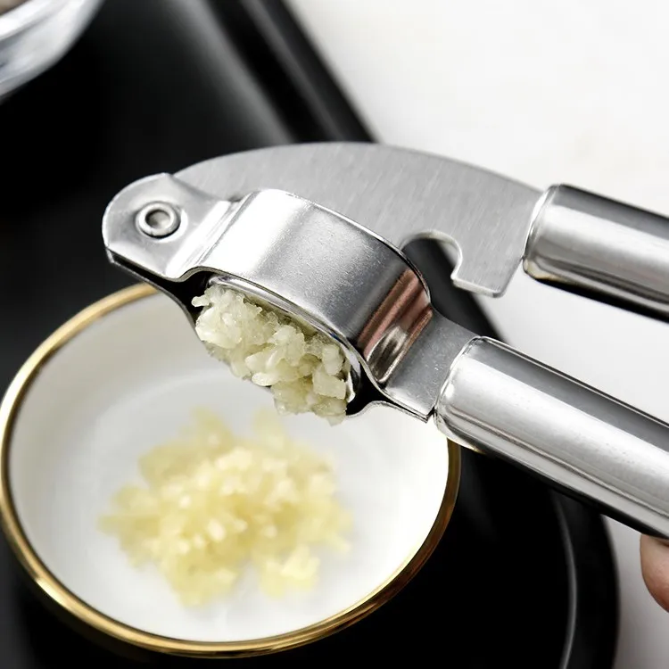 

Kitchen Gadget Stainless steel masher Ginger Garlic Press Rocker Manual Household garlic squeezer Crusher