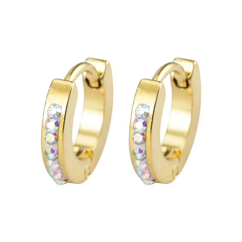 

Fashionable Exquisite Eretes De Plata Gold Plated Clip Hoop Earrings Women