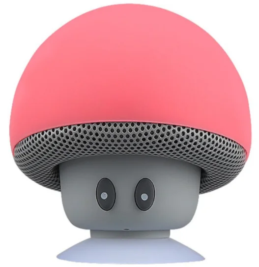 

KINGSTAR Manufacturer Mini Cute BT Speaker Silicone Waterproof True Wireless Mushroom Speaker with Suction Cup