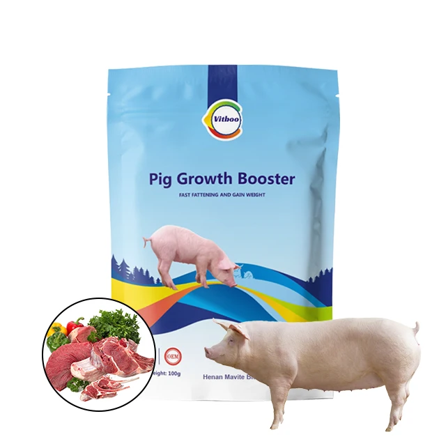 

pig growth booster swine premix feed supplement concentrate feed additives gain weight fast pig food supplier