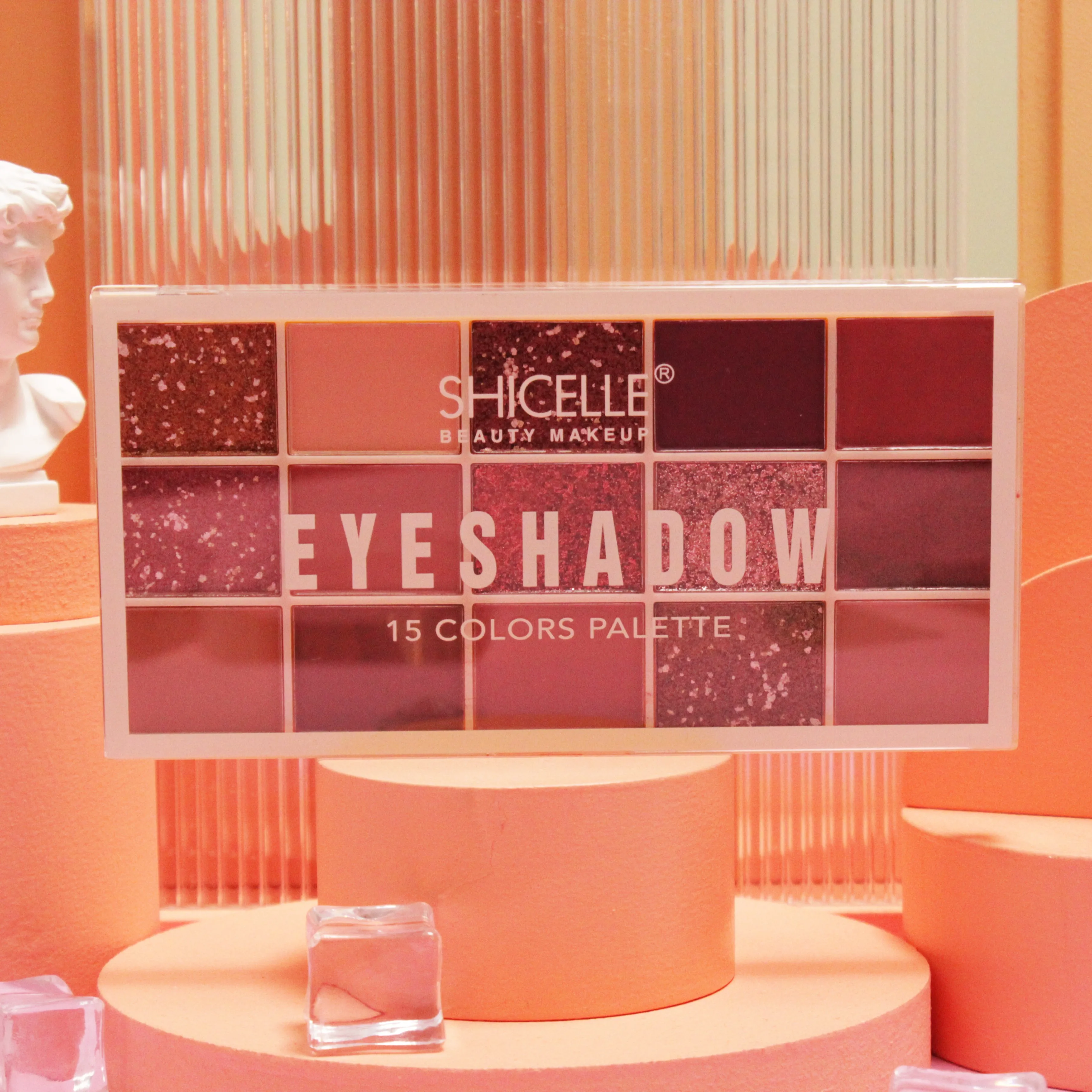 

Wholesale Waterproof Eye Shadow Palette Private Label High Pigment 15 colors Shimmer Matte Eye Shadow