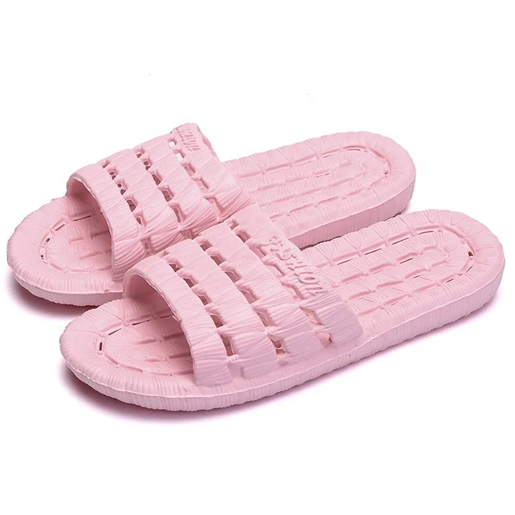 

Summer Sandals Bathroom Bath Non-slip Memory Foam Slippers Water Leaking Women House Slippers, Custom