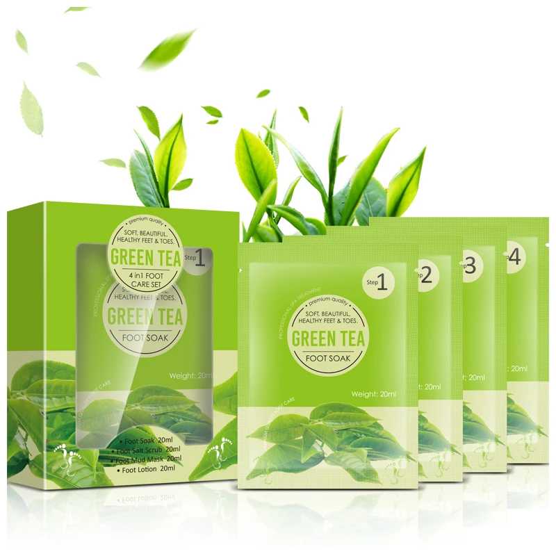 

Green Tea 4step Foot Care set With Spot Wholesale Factory Price