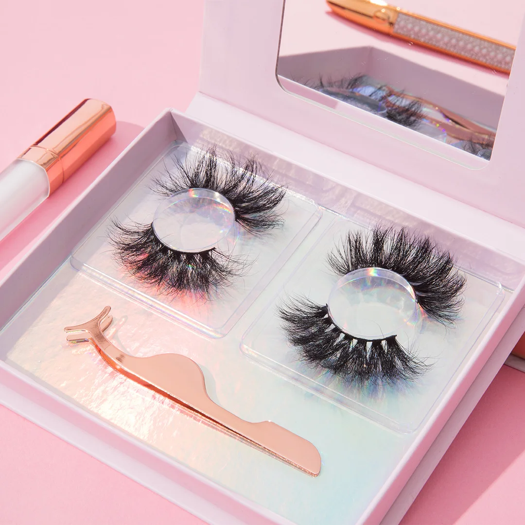 

In line with the public's aesthetic and low price dramatic 25mm fluffy 5d mink eyelashes