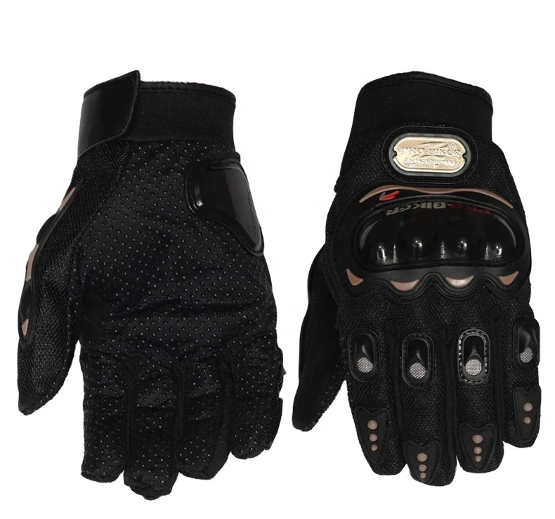 

High Quality Breathable Synthetic Leather Plastic Protector Motorcycle Leather Motorcycle Gloves, Multiple colors