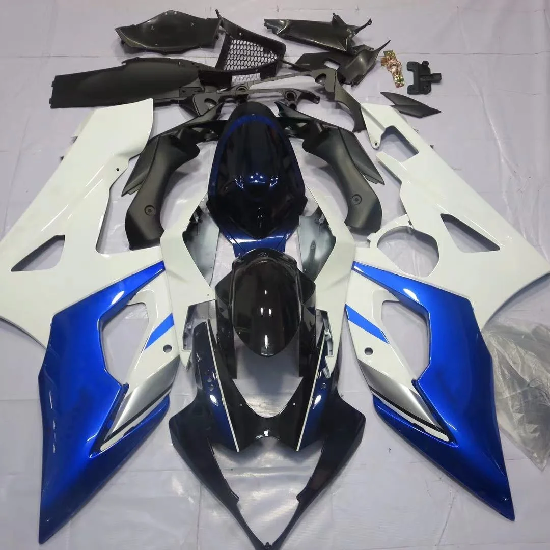 

2021 WHSC Motorcycle Fairing Kit For SUZUKI GSXR1000 2005-2006 ABS Plastic Body Kit blue white, Pictures shown
