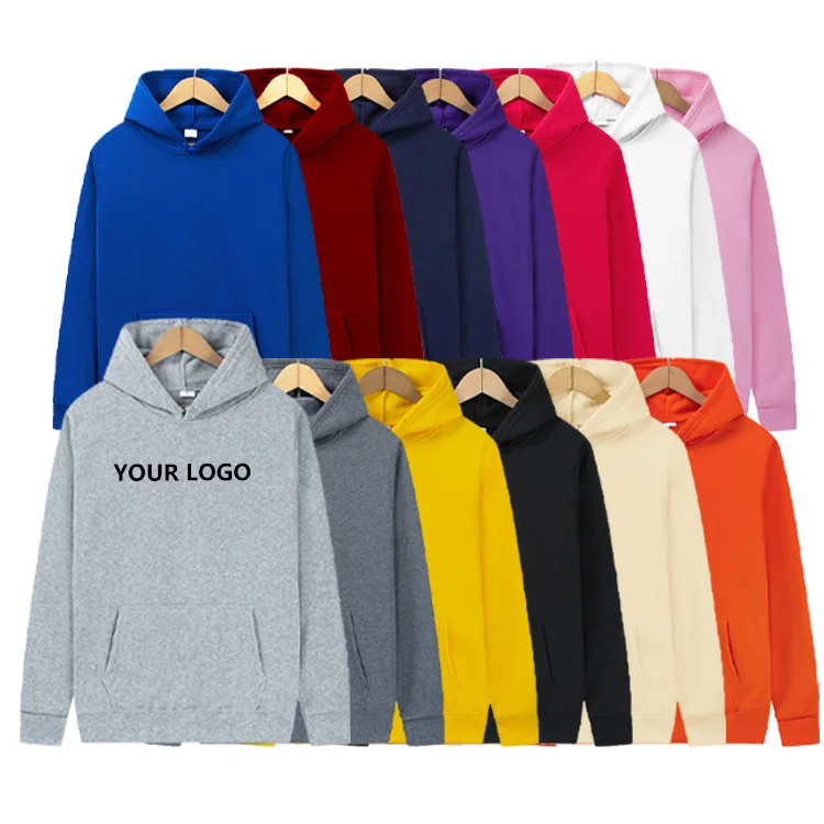 

Wholesale New Fashion Pullover Printing Logo Hoodies With Jogers Set Custom Logo Unisex Hoodie