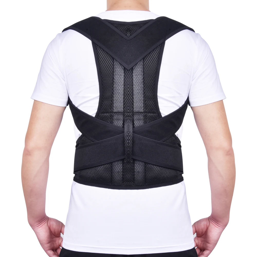 

Wearable Mesh Back Shoulder Lumbar Correction Belt Lower Back Brace Posture Corrector In Stock