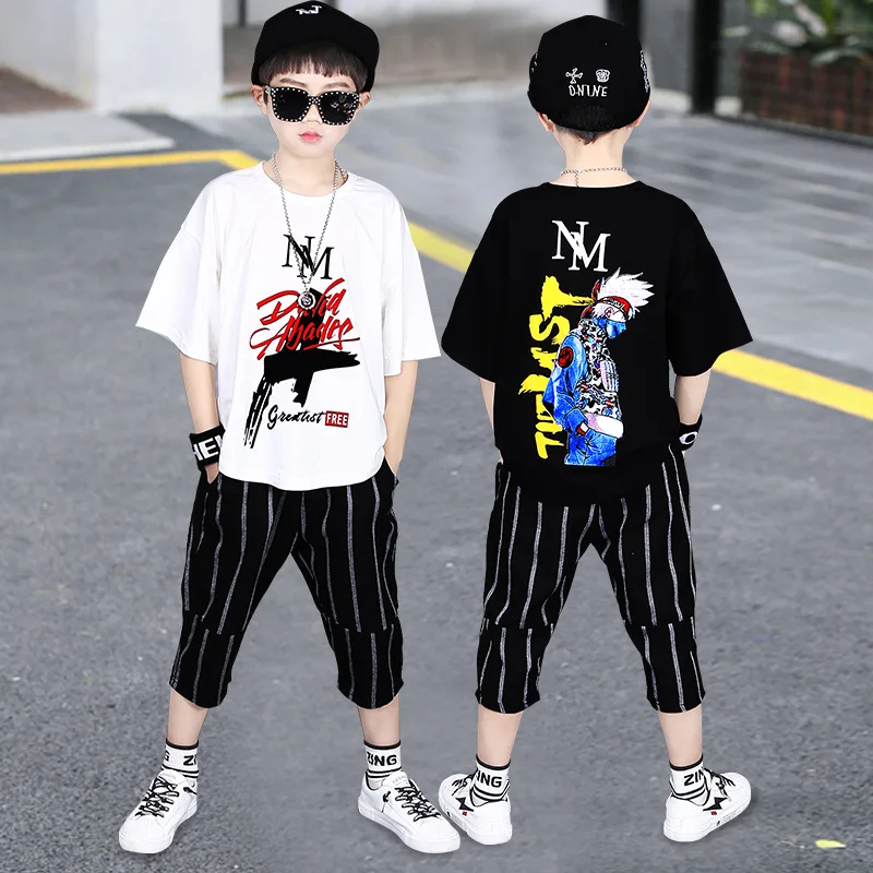 

summer High Quality Tracksuit For Boys Children Clothing Sets Sports Boy T-shirt And Pant 2pcs Baby Boy Set