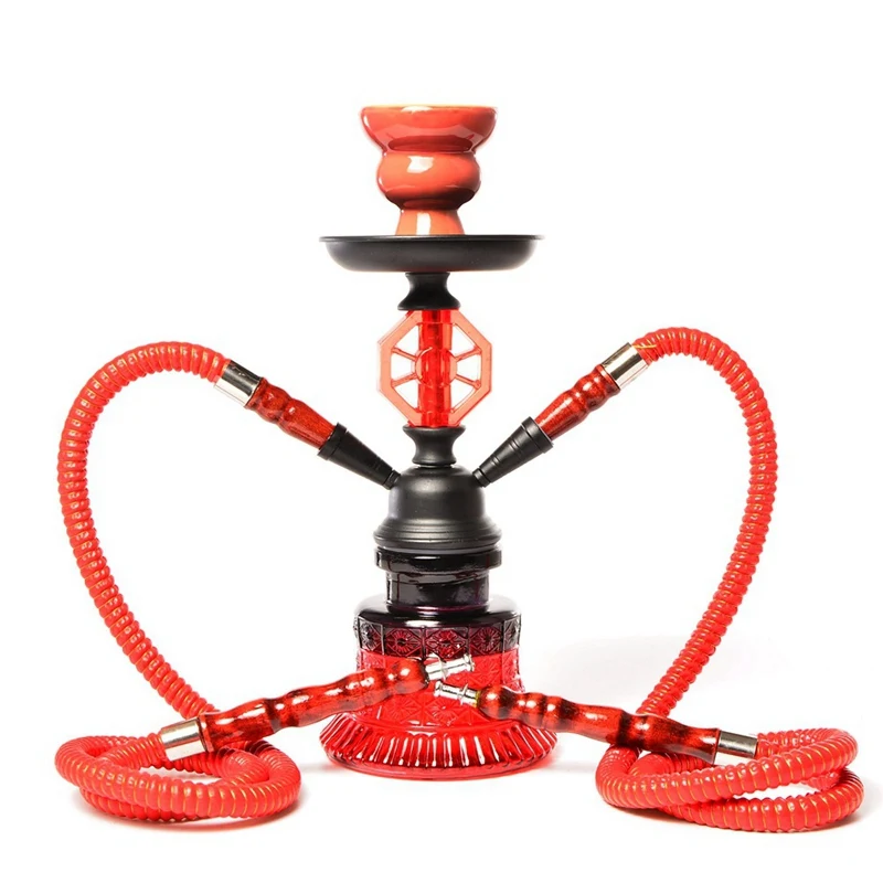 Double Hoses Arabic Small Size Hookah Set Für Charcoal