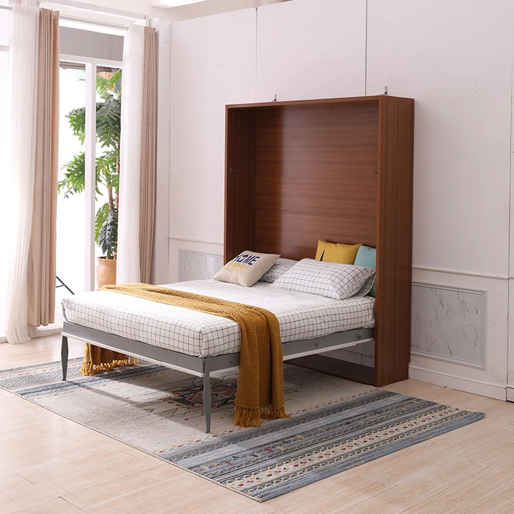 Transformable Vertical Queen Size Lit Saving Space Smart Beds Spring