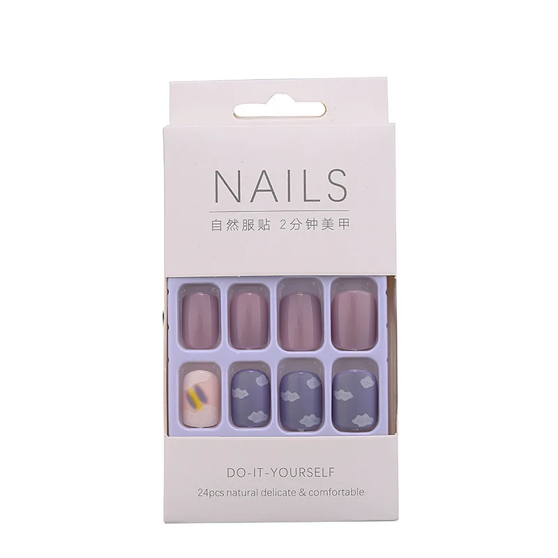 

New nail patch wearing false nails, As shown
