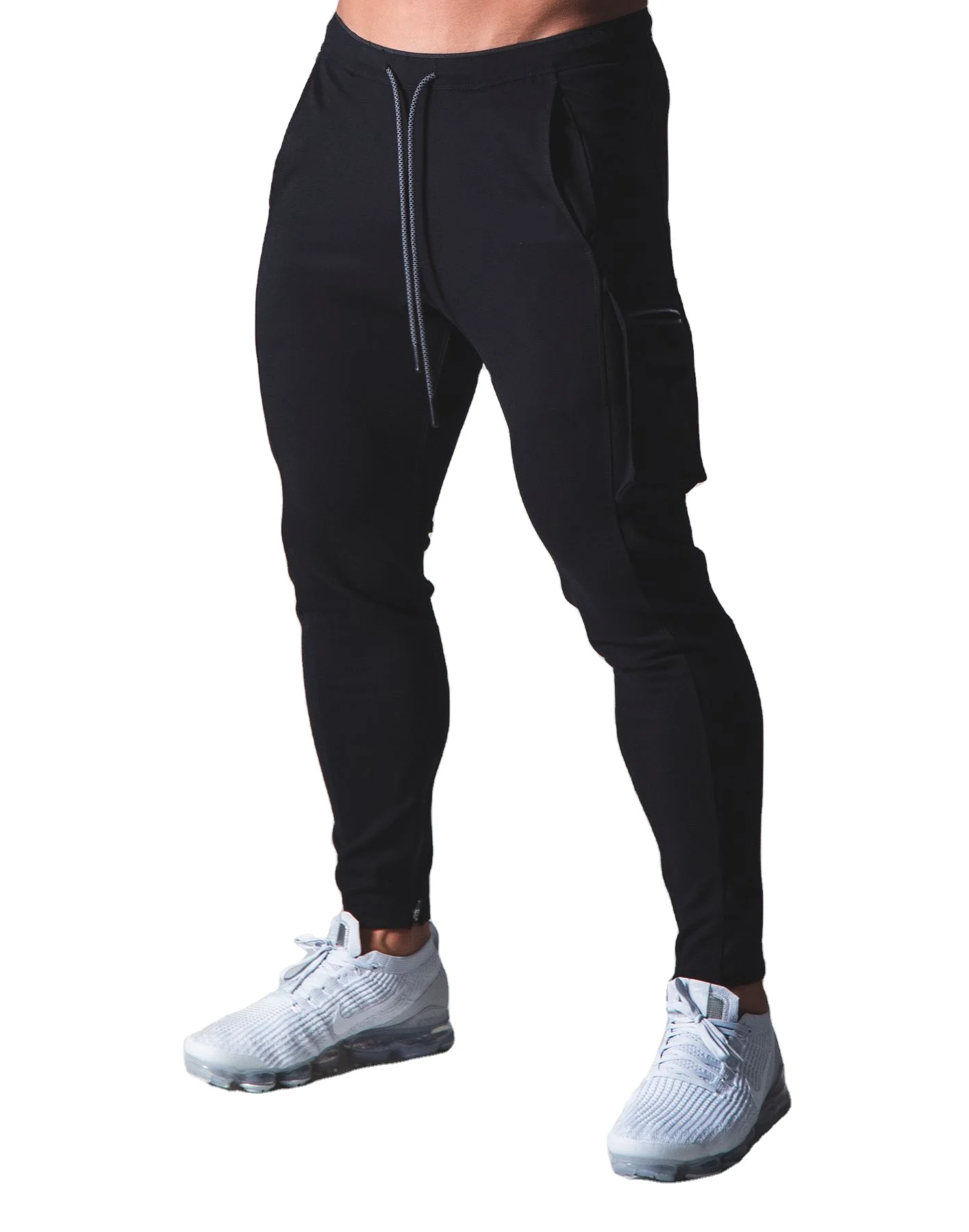 

Custom high quality clothing casual gym workout jogger sweatpants for men, Black navy gray