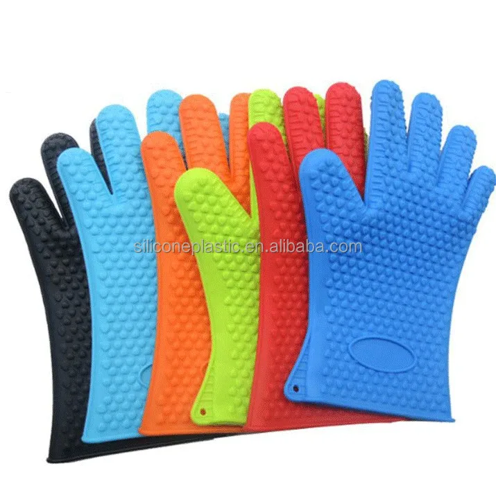 

Anti Slip silicone oven mitt heat resistant silicone gloves new design silicone pot holder, Customized color