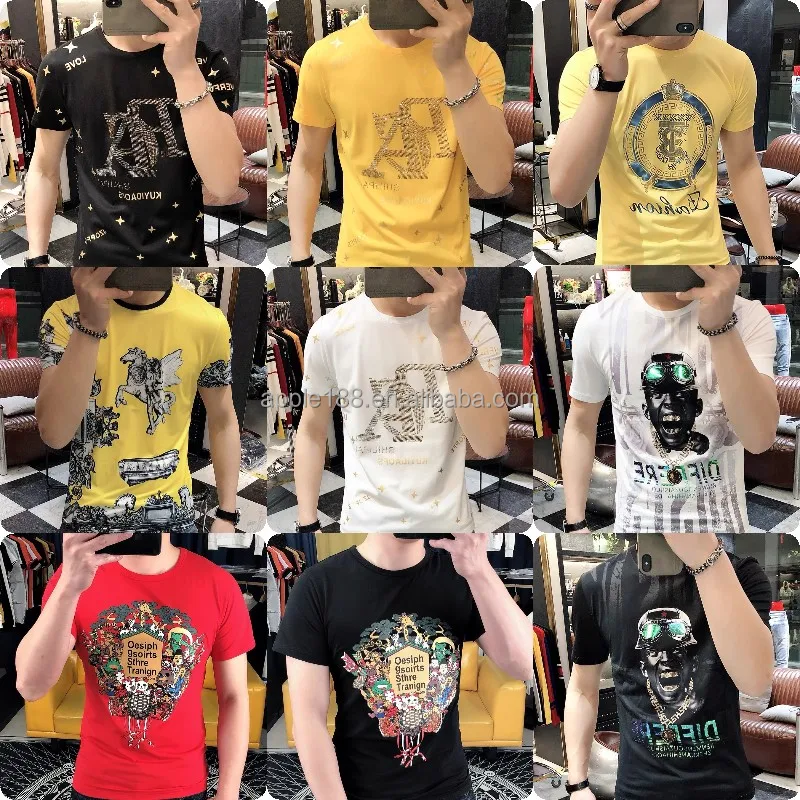 

2022 men's T-shirt custom men's new print custom logo, Customized color