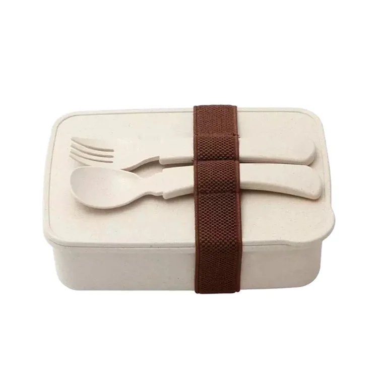

Eco-friendly Biodegradable Wheat Straw Japanese Microwave Lunch Bento Box for Adults/kids