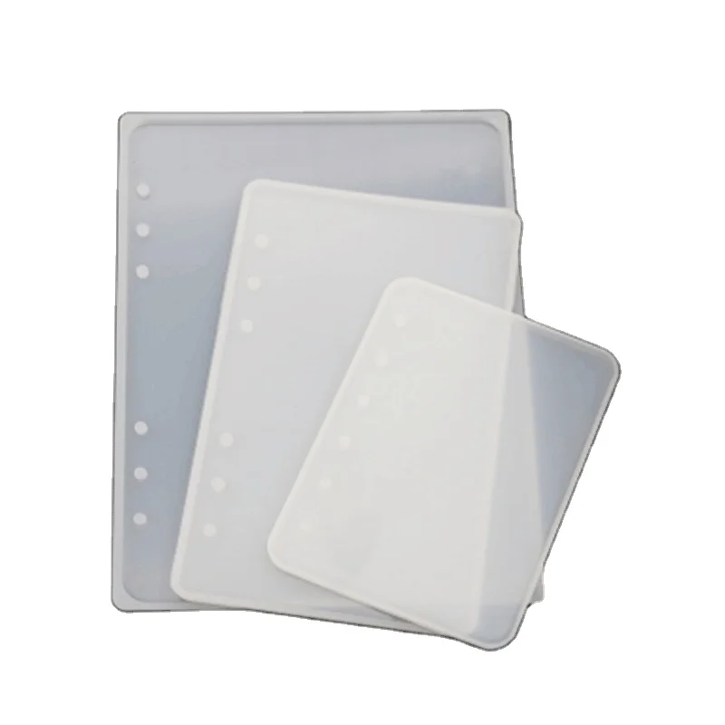

Diy silicone drip notebook mold A5, A6, A7 crystal drip high mirror mold drip material bag resin silicone mold, White