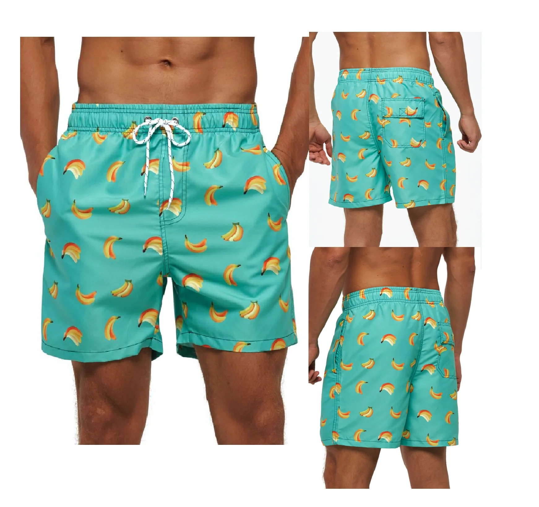 

amazon million-sales swim shorts men beach shorts swim trunks men swimwear for summer beach quick dry sublimation prints, Support custom colors