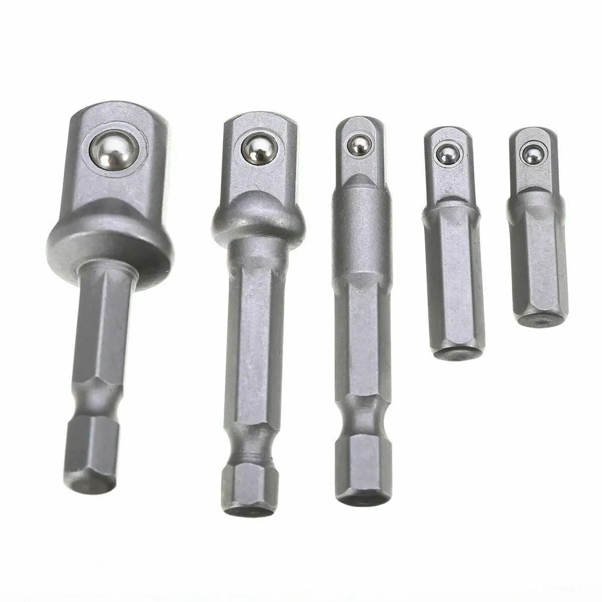 Portable Drill Bits Adapters 5pcs 1 Socket Extension Impact Drivers
