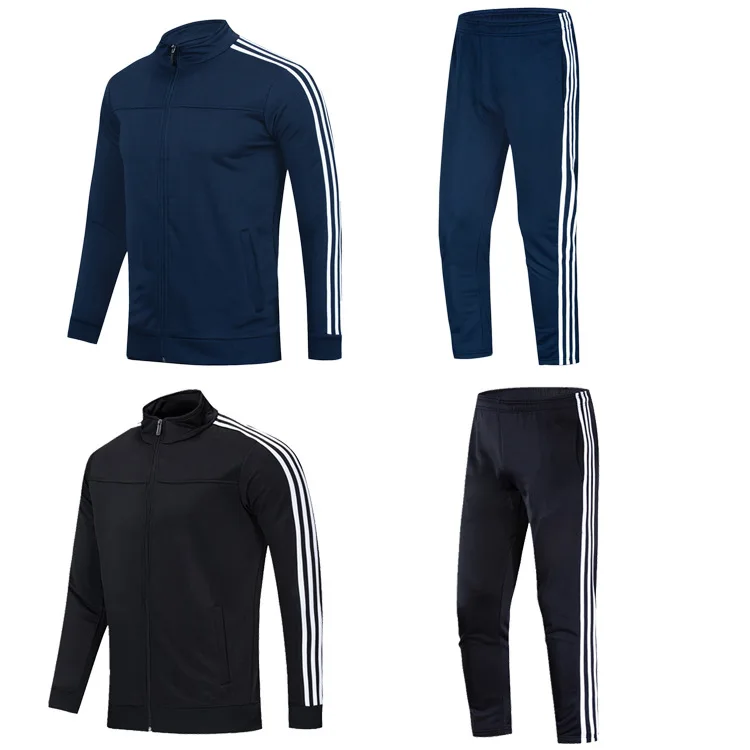 

Wholesale Leisure Sports Suits Men'S Fitness Wear School Uniform Custom Standing Collar Long Sleeve Sportswear Set