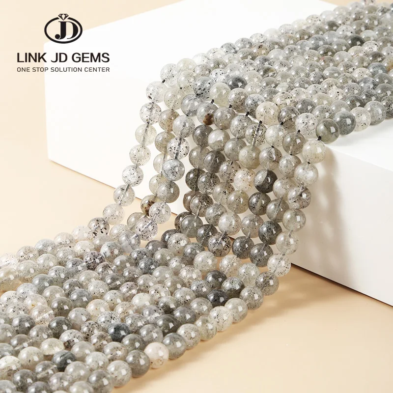 

New Fashion Natural Black Strawberry Quartz Crystals Loose Beads For Needlework 6mm 8mm 10mm Bracelets For Women Men Strand 15'