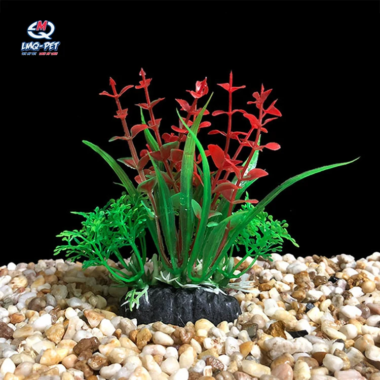 

Fish tank landscape decoration artificial aquatic plants aquarium scenery seaweed artificial flowers Simulation Aquatic Plants, Green