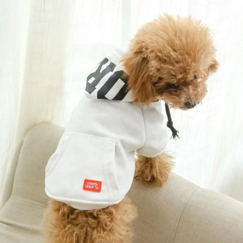 

Jhcentury Autumn Winter Pet Dog Hooded Cuasual Warm Hoodies Teddy Small Dog Clothes, Picture