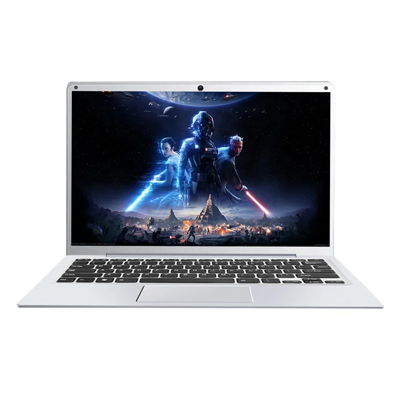 

Hot sale 14-inch 4+64GB thin and light portable student online classroom portable ul-trabook gaming business office laptops, Silver