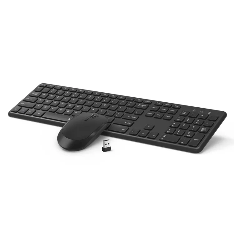 

Slim Keyboard and Mouse Combo for Computer Laptop PC 2.4GHz 2 in 1 USB Receiver Full Size Wireless Keyboard and Mouse