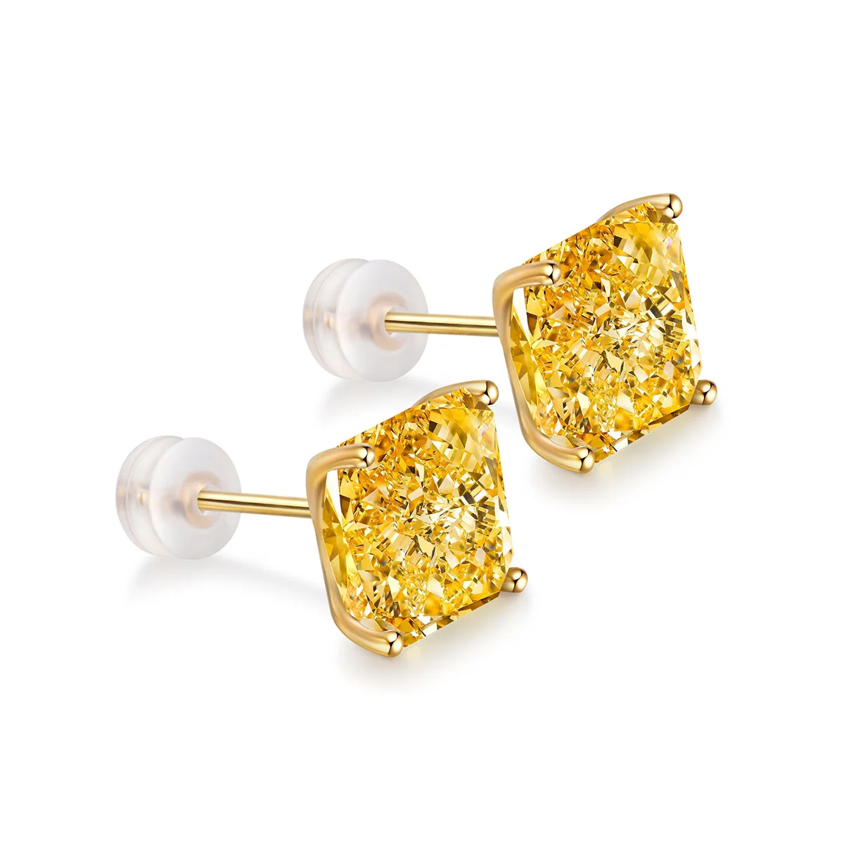 

Charming gold jewelry 21524 earrings factory design 9k gold diamond stud earrings for women 2021, Yellow