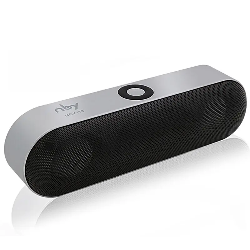 

NBY-18 mini speaker portable wireless speaker sound system 3D stereo music surround sound support Blue tooth TF AUX USB