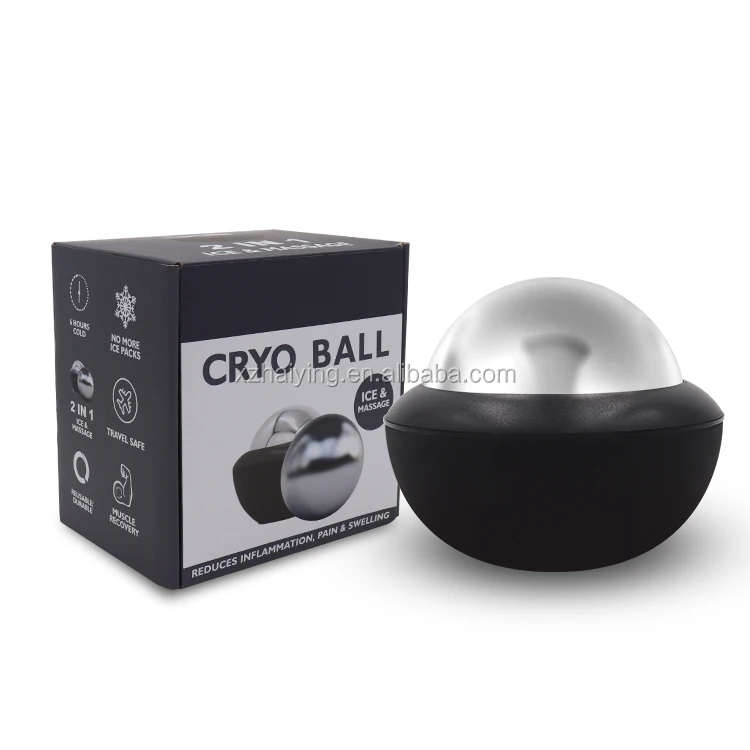 Mrb Fitness Cryo Ball Cold Massage Roller Recovery Ball Stainless Steel Ice Therapy Athlete 6437