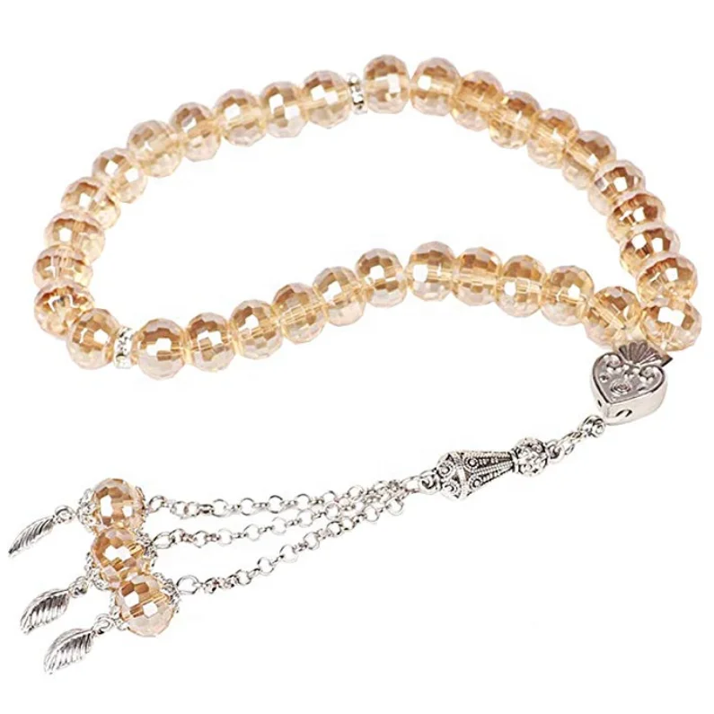 

Argets Muslim 33 Beads For Prayer, Islamic Masbaha For Men And Women Tasbih Stainless Steel Bracelets