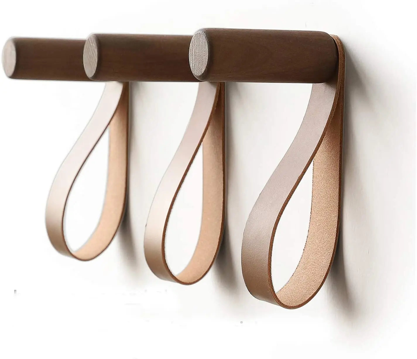 

Clothes with belts hang