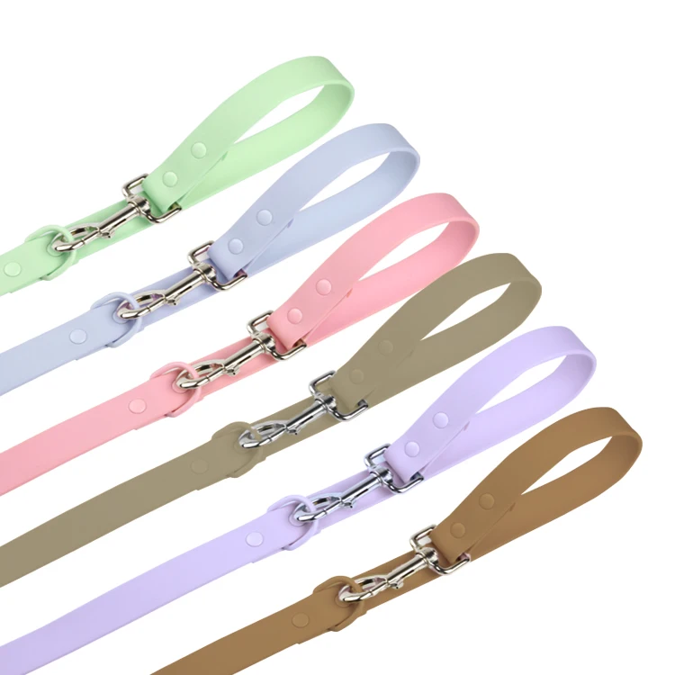 

New Design Custom Logo Personalized Pet collar supplies Wholesale PU Leather Waterproof Luxury Dog Collar Leas, Customized color